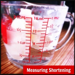 Measuring Shortening | @HipVegetarian